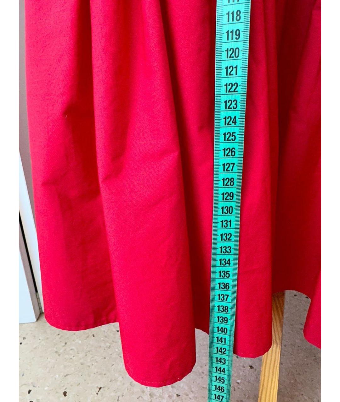 STELLA JEAN Красный хлопковый сарафан, фото 4