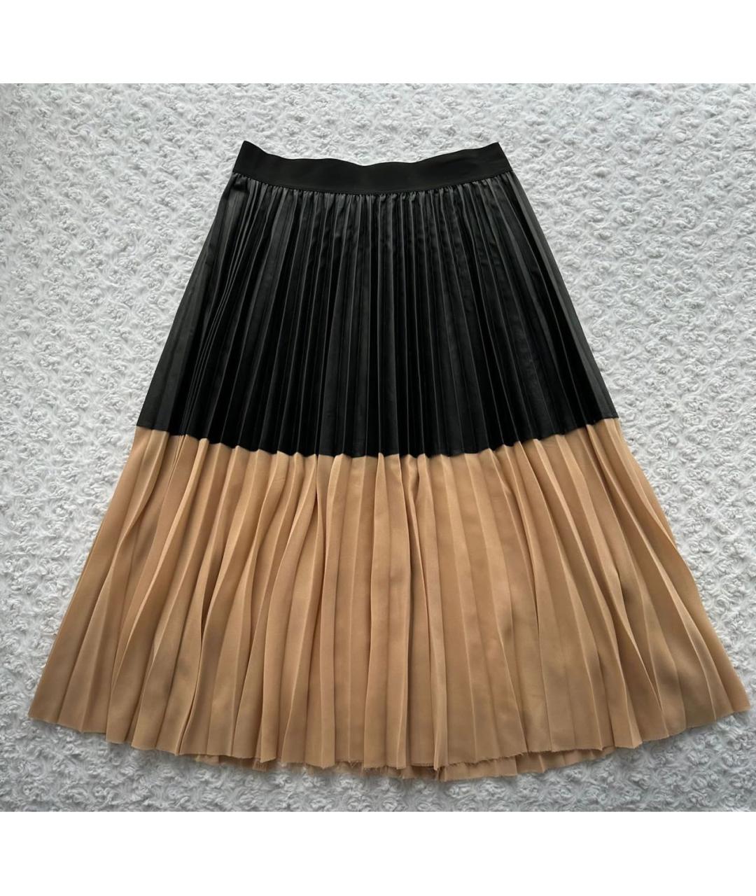 NUDE Черная полиэстеровая юбка миди, фото 2