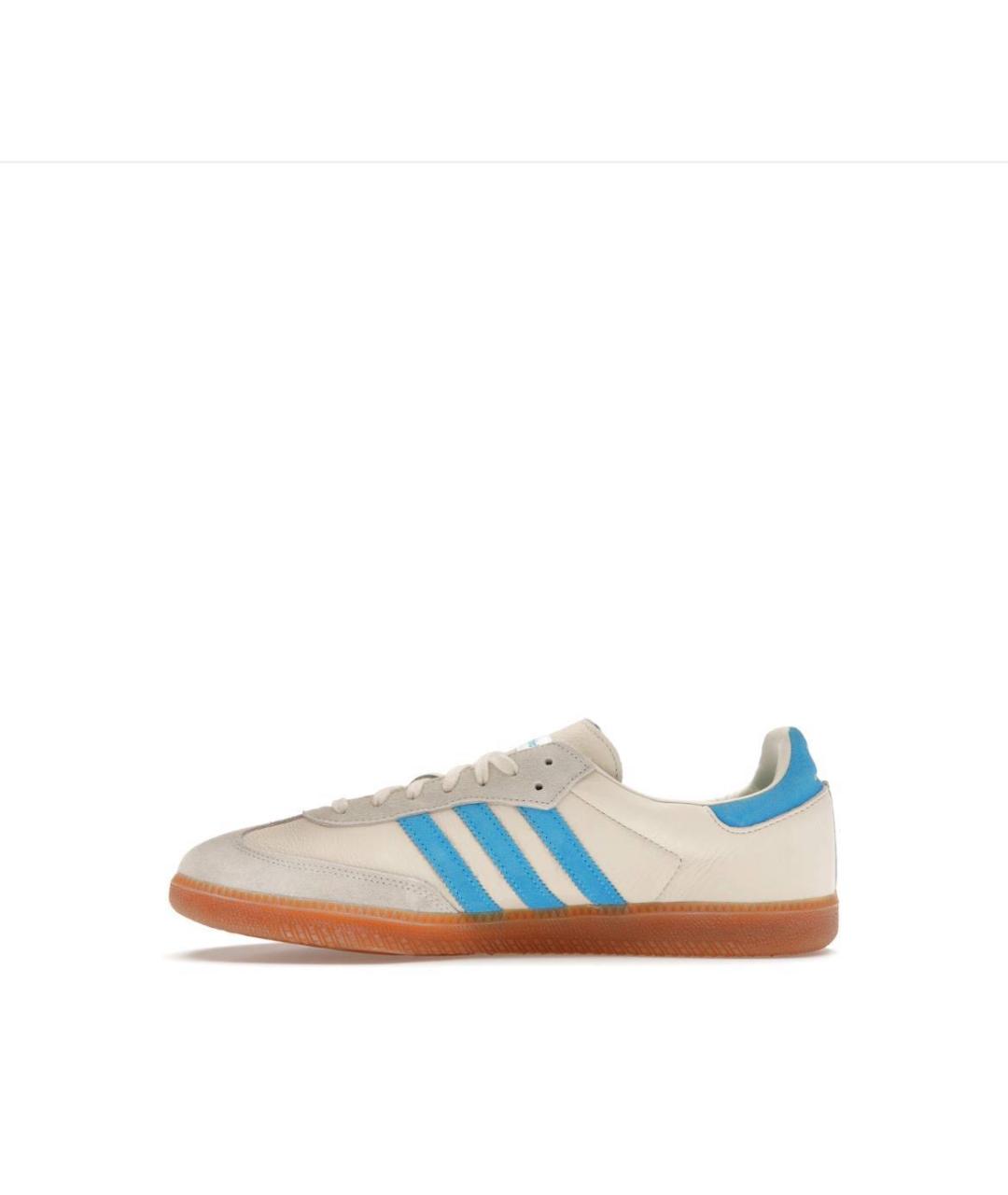 ADIDAS Бежевые кожаные кроссовки, фото 3