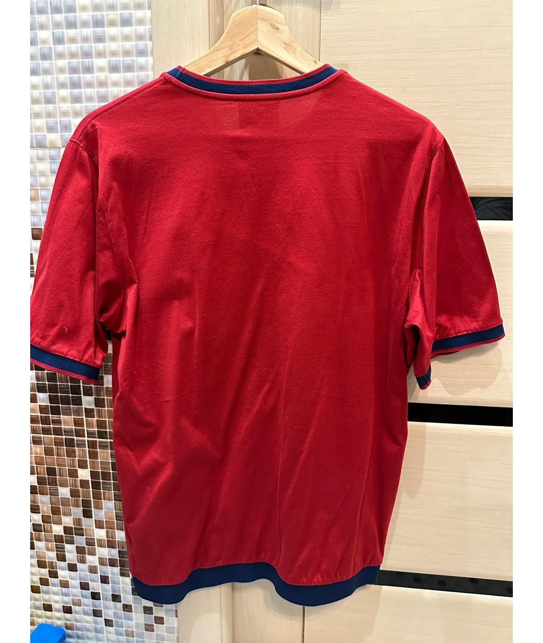 ZILLI Красная хлопковая футболка, фото 2