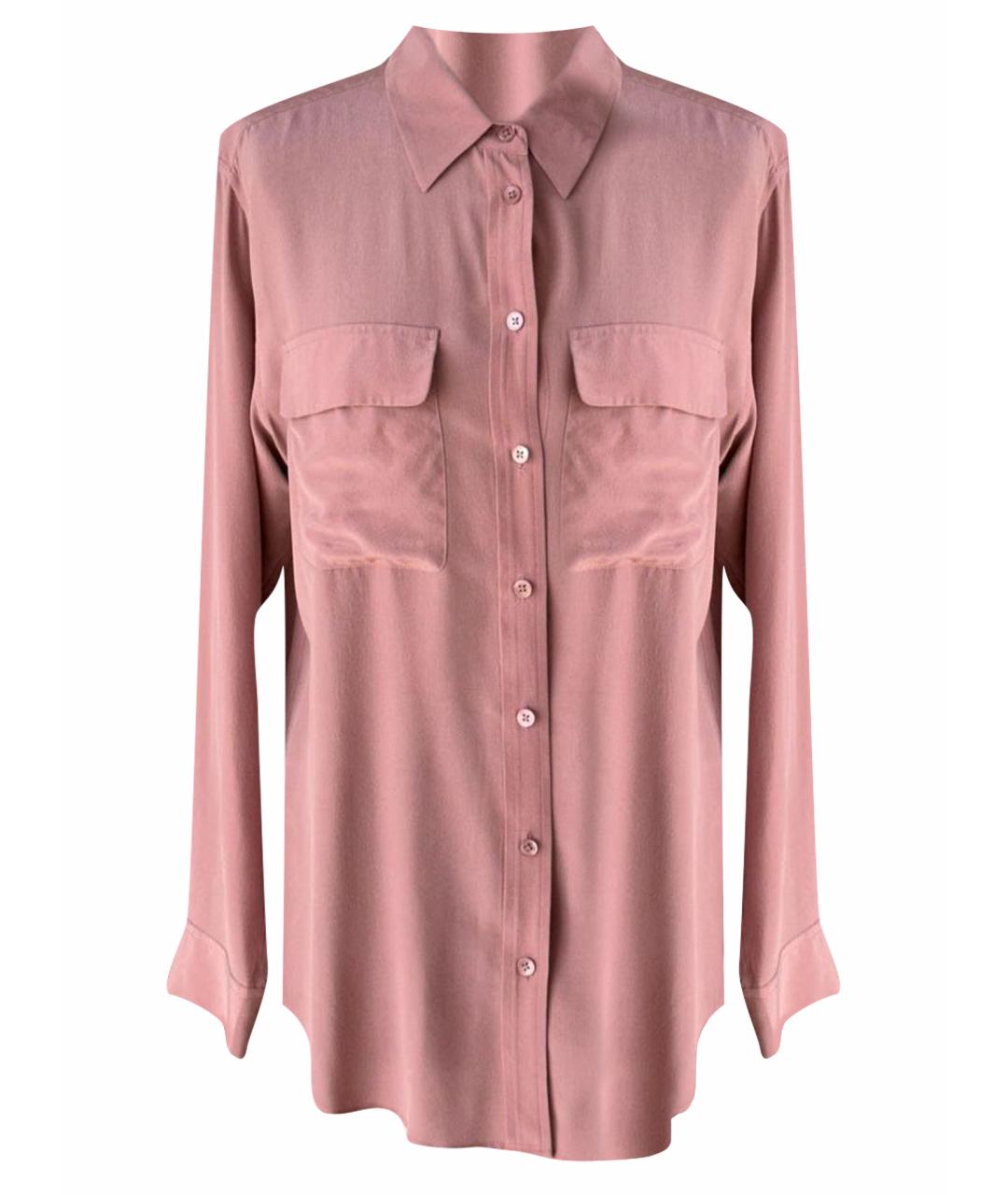 EQUIPMENT Розовая шелковая блузы, фото 1