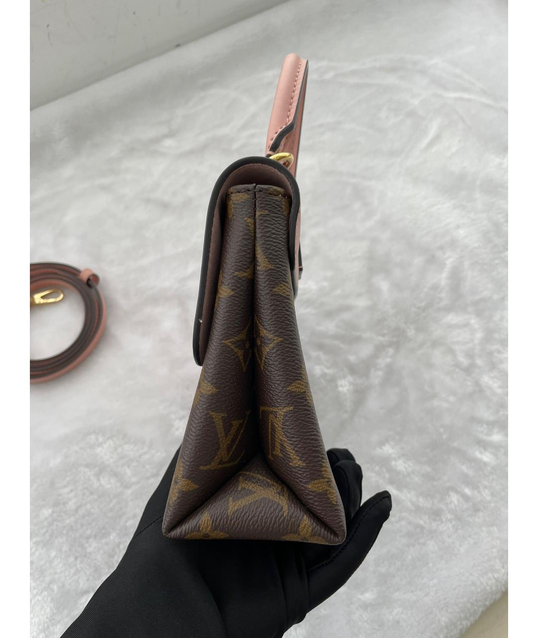 LOUIS VUITTON Розовая сумка через плечо из искусственной кожи, фото 4