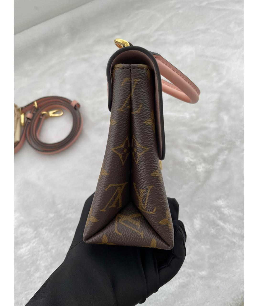 LOUIS VUITTON Розовая сумка через плечо из искусственной кожи, фото 5