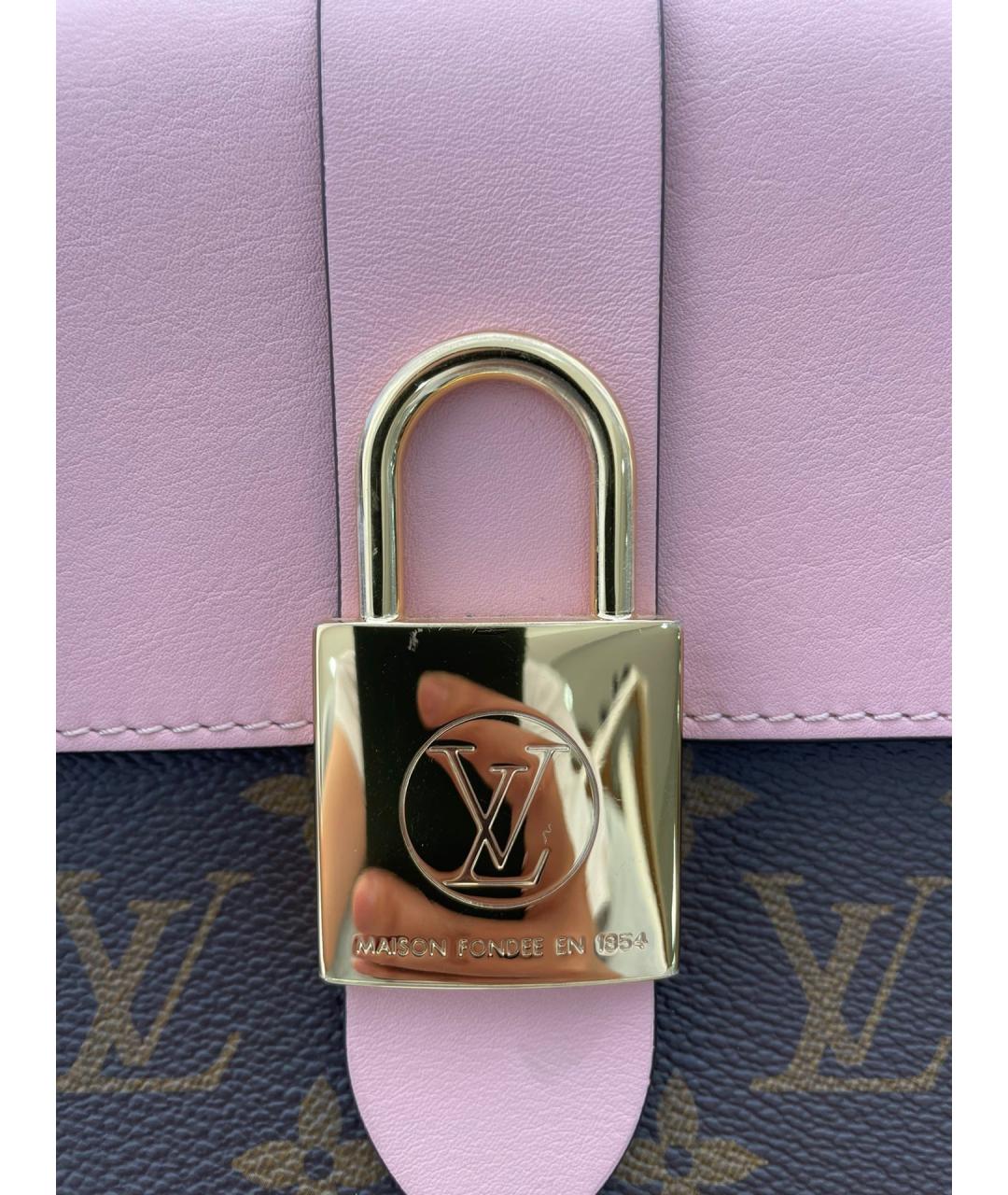 LOUIS VUITTON Розовая сумка через плечо из искусственной кожи, фото 7