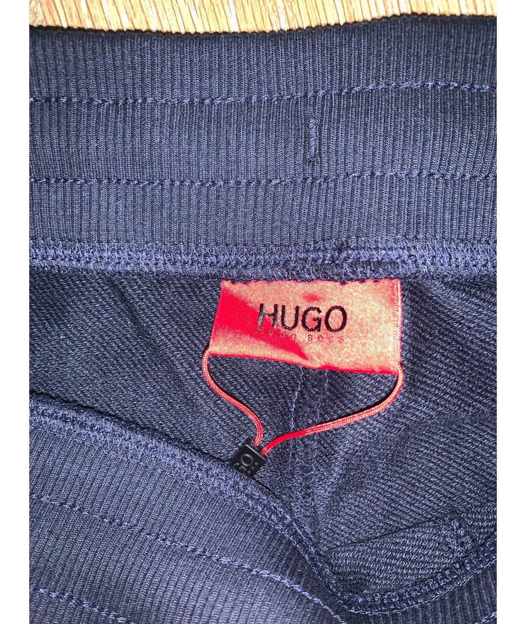 HUGO BOSS Темно-синий хлопко-эластановый спортивный костюм, фото 2