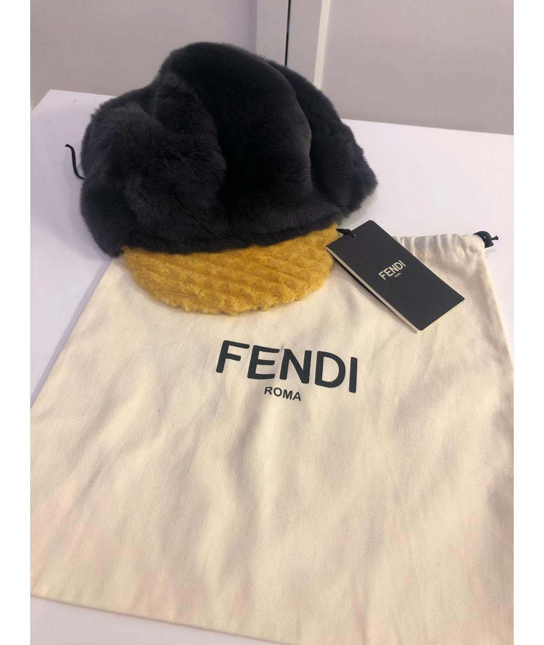 FENDI Серая шапка, фото 7