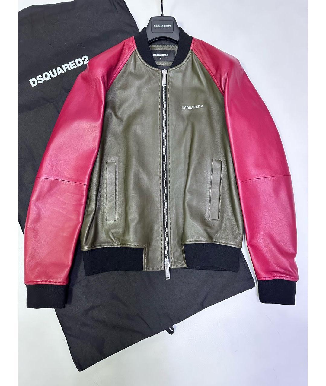 DSQUARED2 Мульти кожаная куртка, фото 8