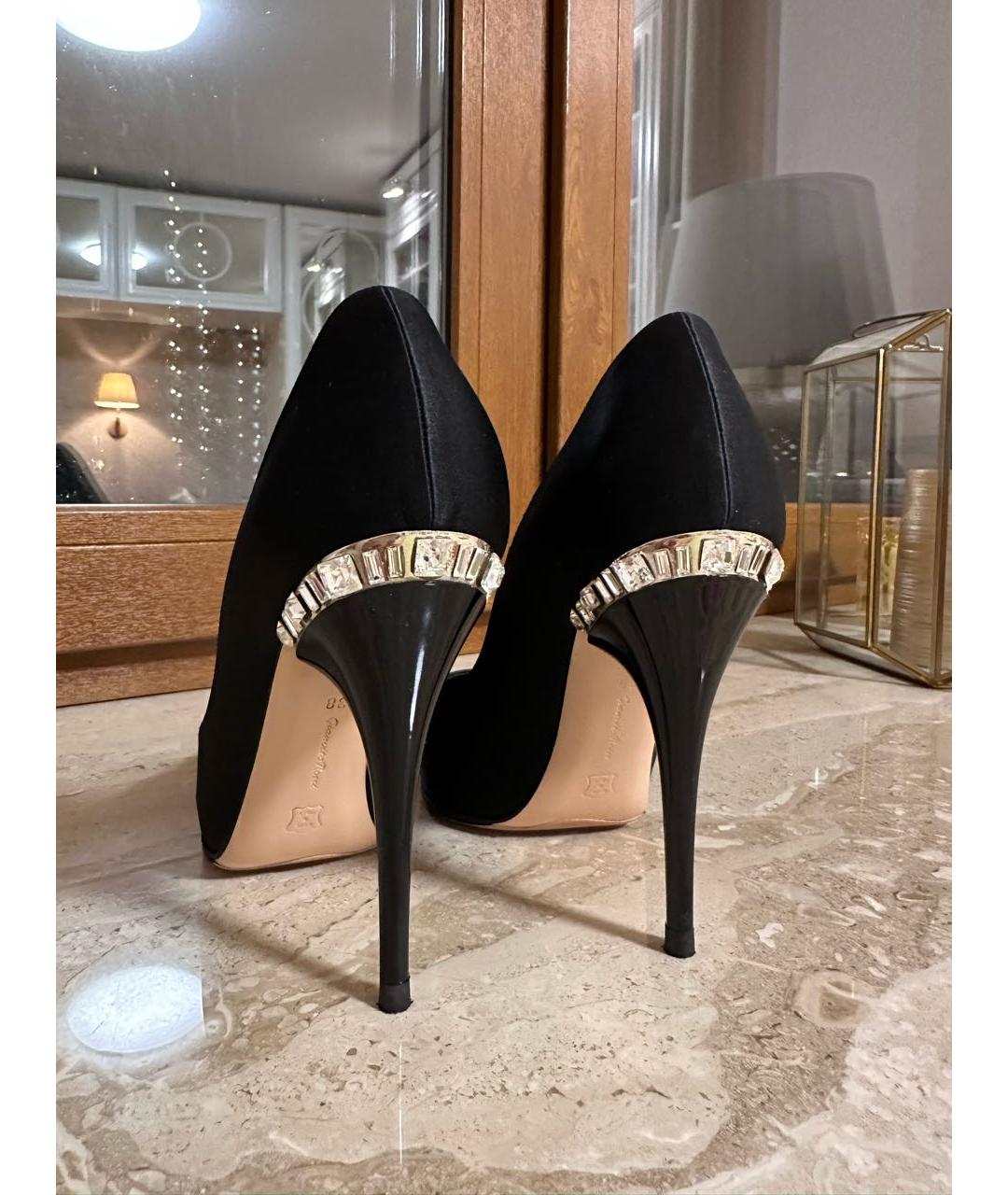 GIANVITO ROSSI Черные текстильные туфли, фото 2