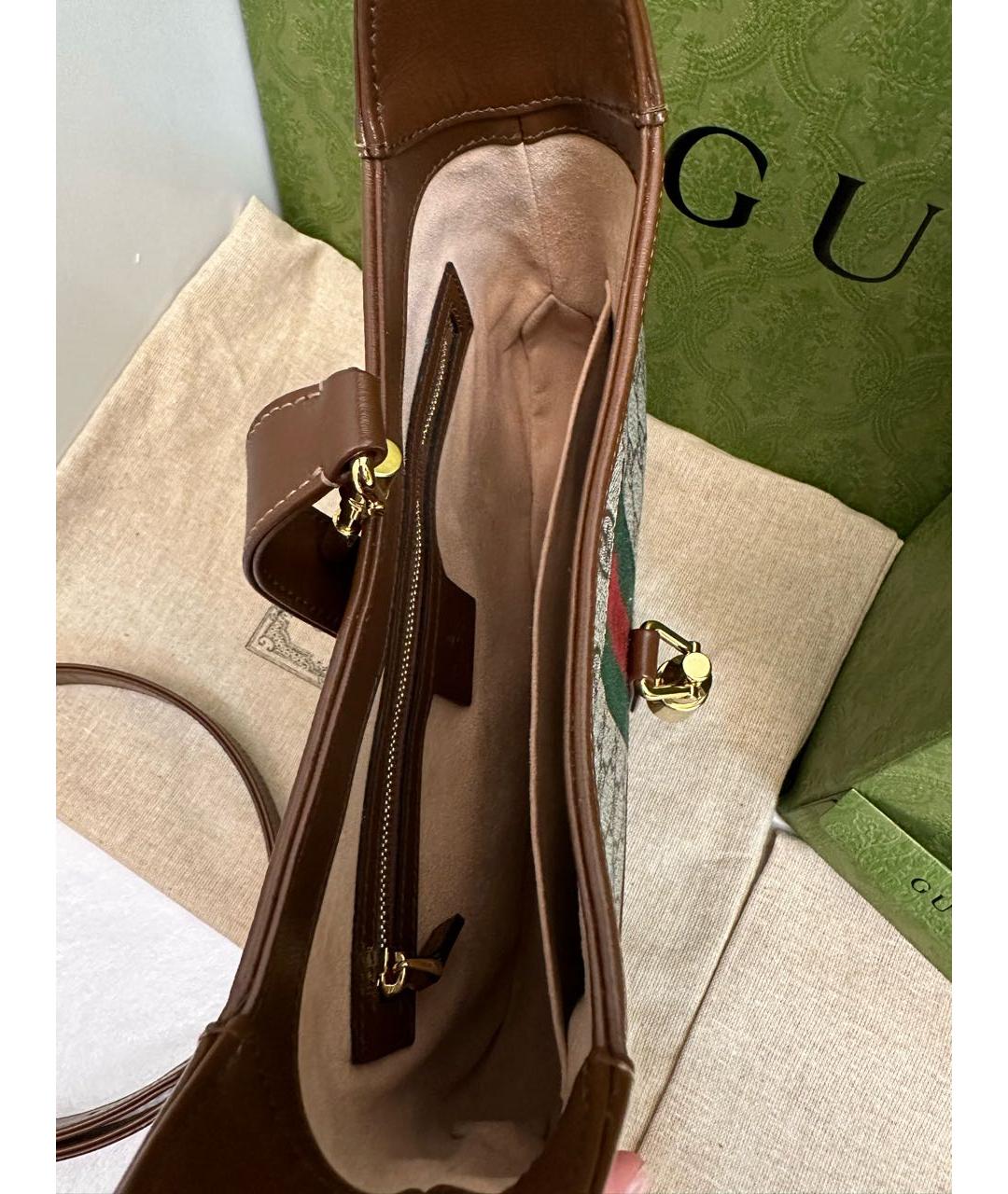 GUCCI Коричневая сумка через плечо, фото 4
