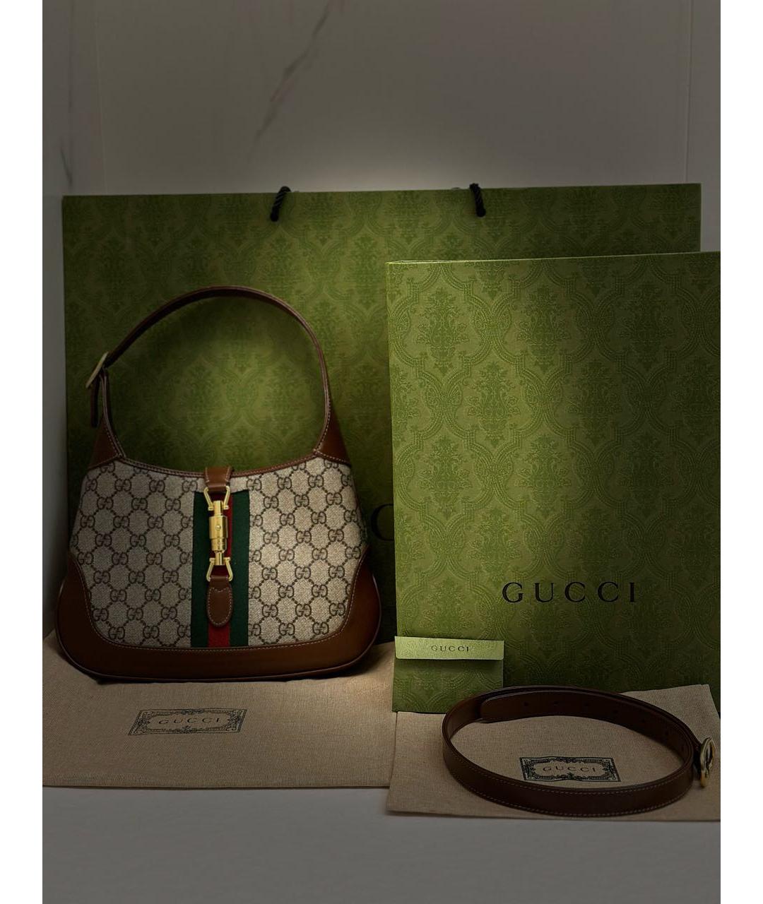 GUCCI Коричневая сумка через плечо, фото 3