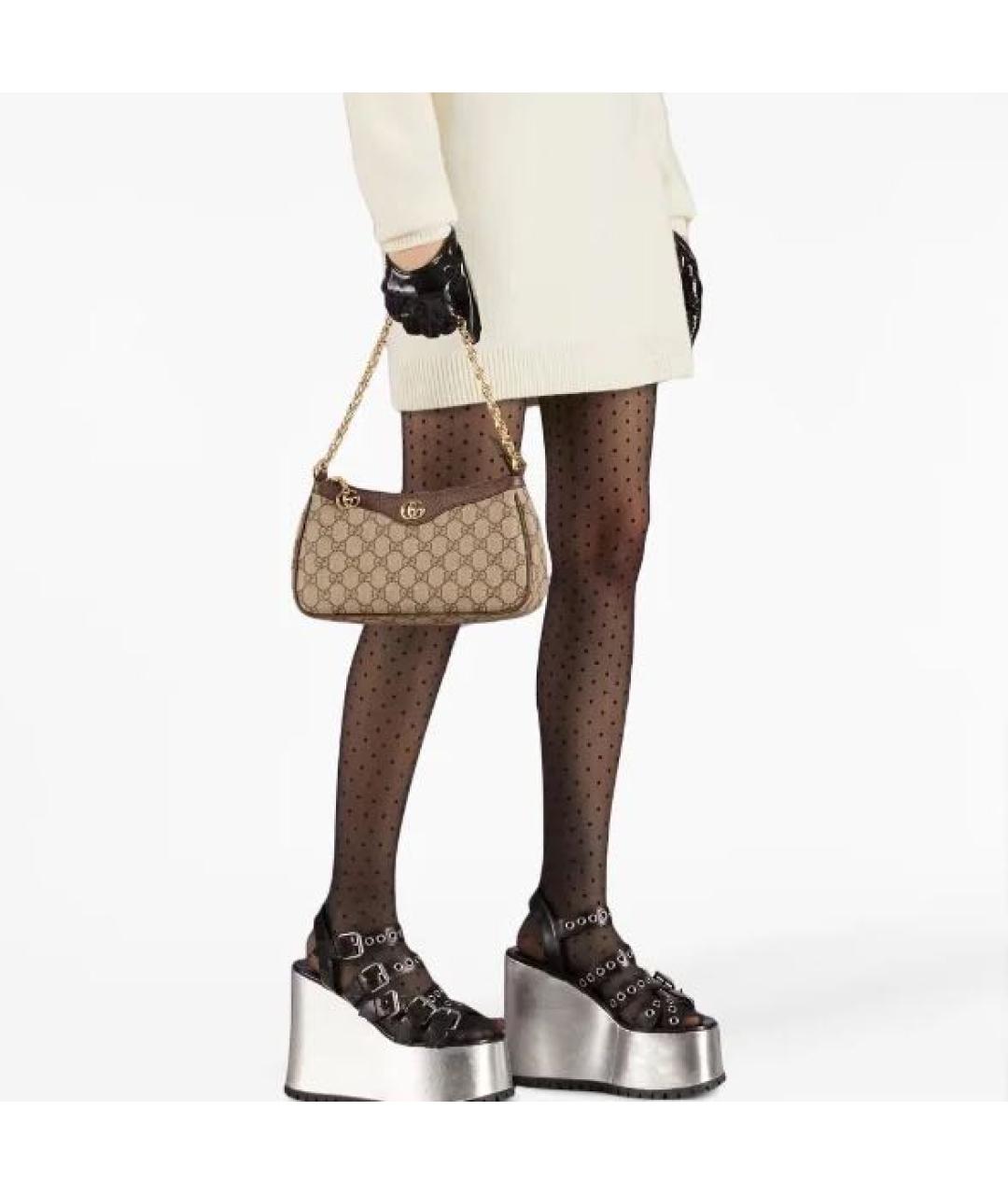 GUCCI Коричневая сумка через плечо, фото 6