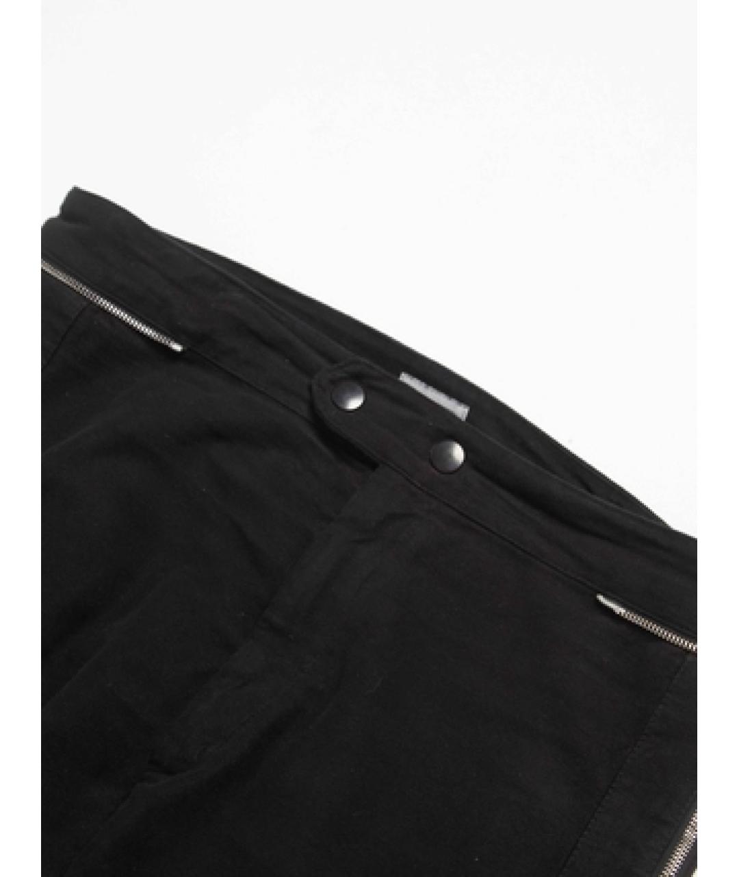DRIES VAN NOTEN Черные хлопковые повседневные брюки, фото 3