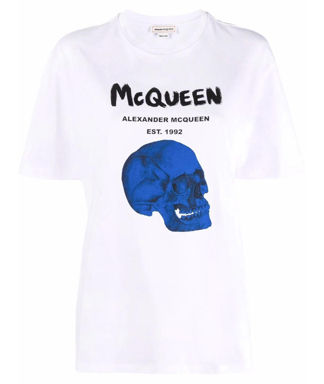ALEXANDER MCQUEEN Белая футболка, фото 1