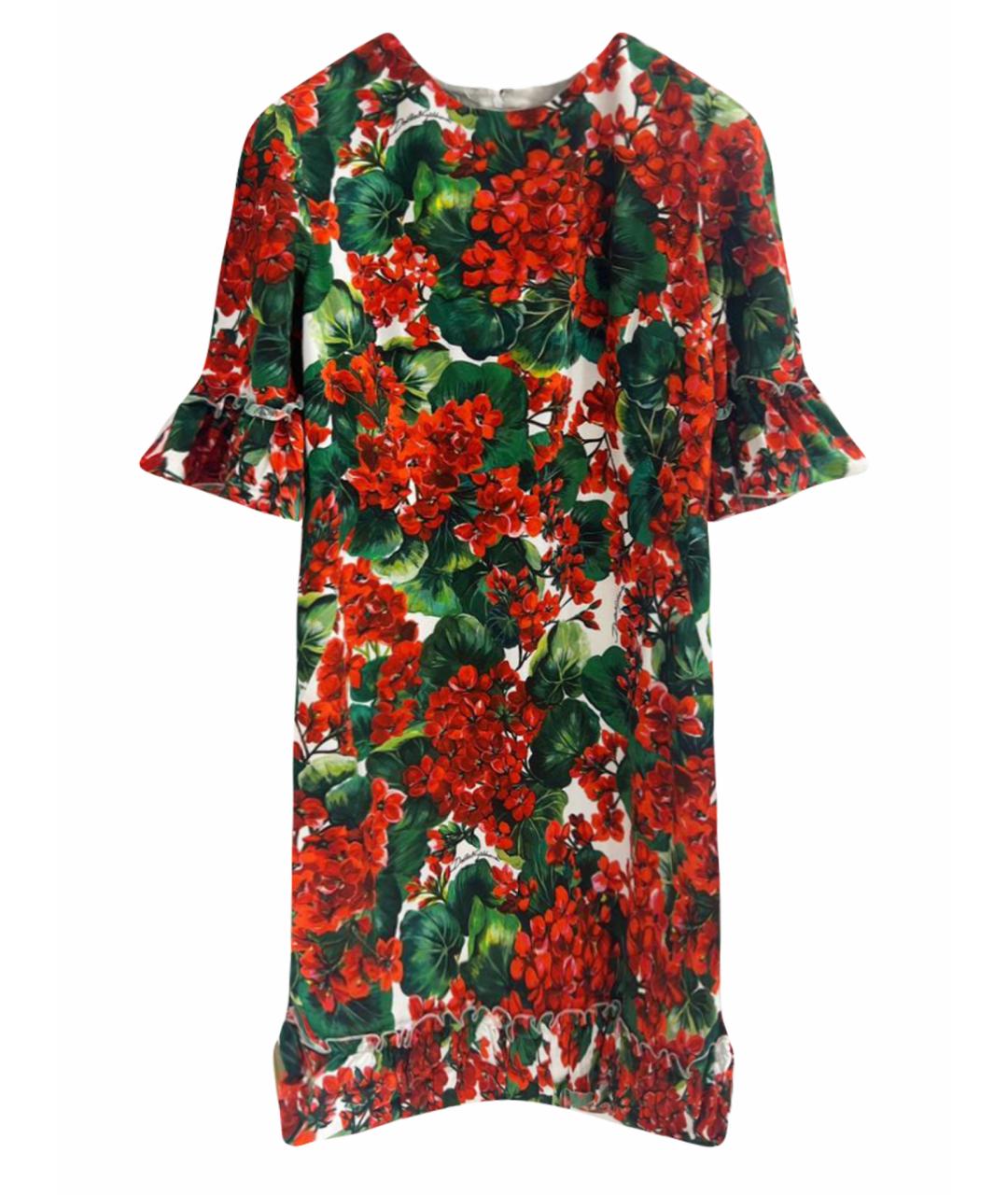 DOLCE&GABBANA Мульти повседневное платье, фото 1