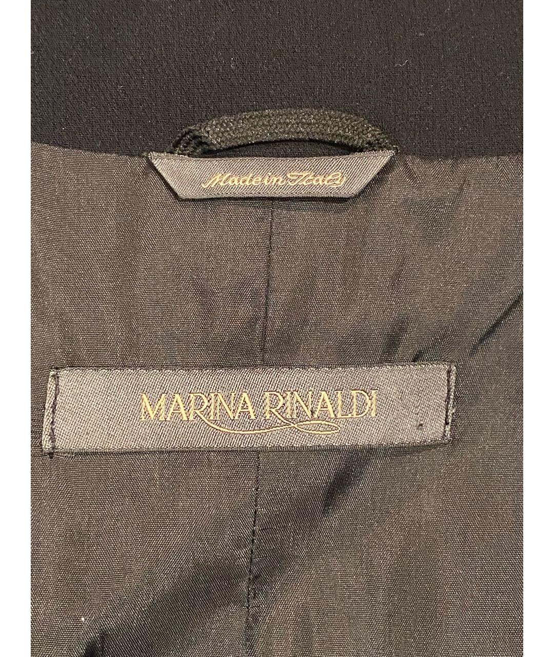 MARINA RINALDI Черный ацетатный жакет/пиджак, фото 3