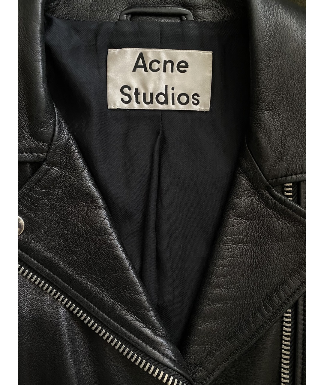 ACNE STUDIOS Черная кожаная куртка, фото 4