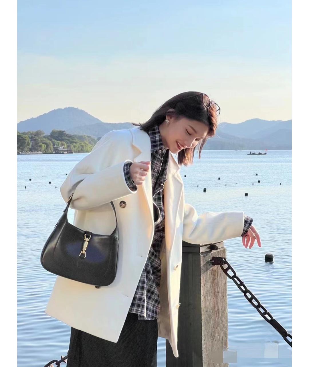 GUCCI Черная кожаная сумка через плечо, фото 6