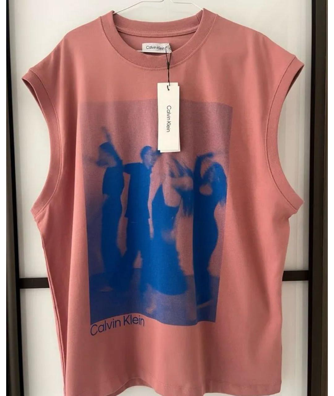 CALVIN KLEIN Хлопковая футболка, фото 6