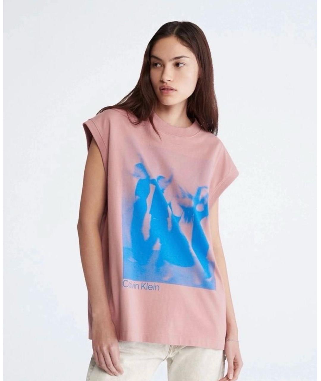 CALVIN KLEIN Хлопковая футболка, фото 5