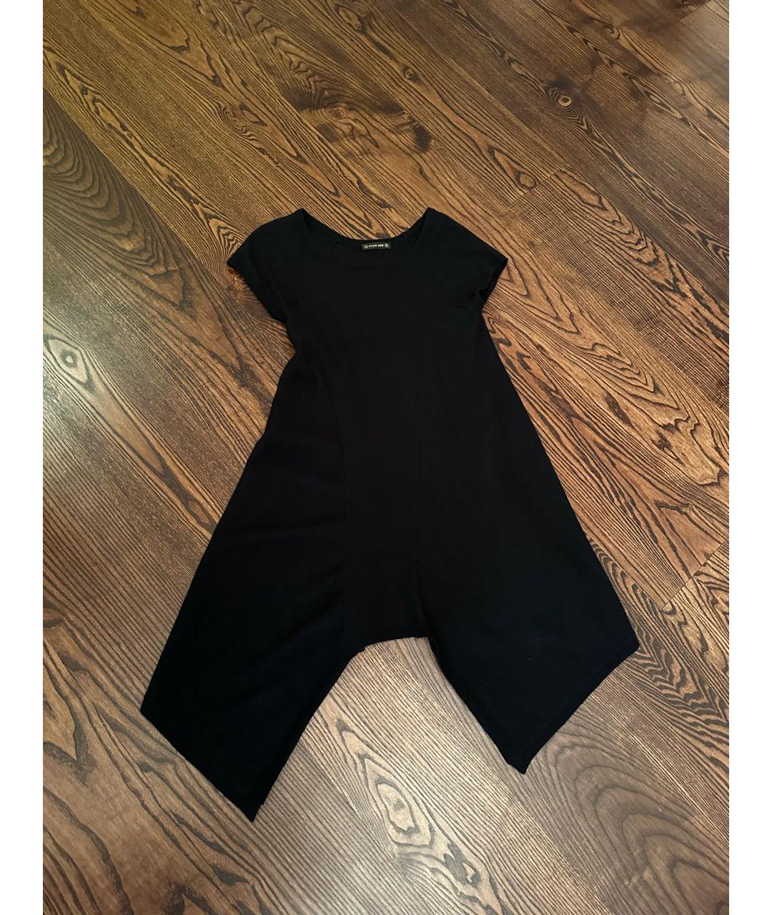 PLEIN SUD Черное шерстяное повседневное платье, фото 6