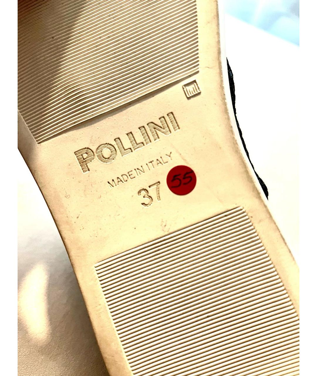 POLLINI Коричневые кожаные кеды, фото 7