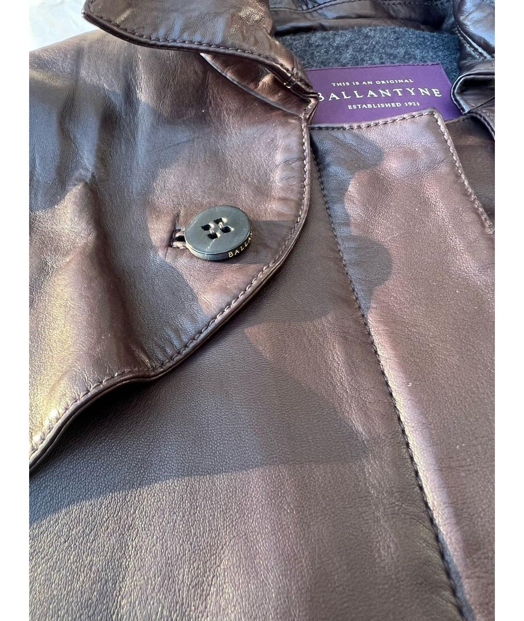 BALLANTYNE Бордовая кожаная куртка, фото 6