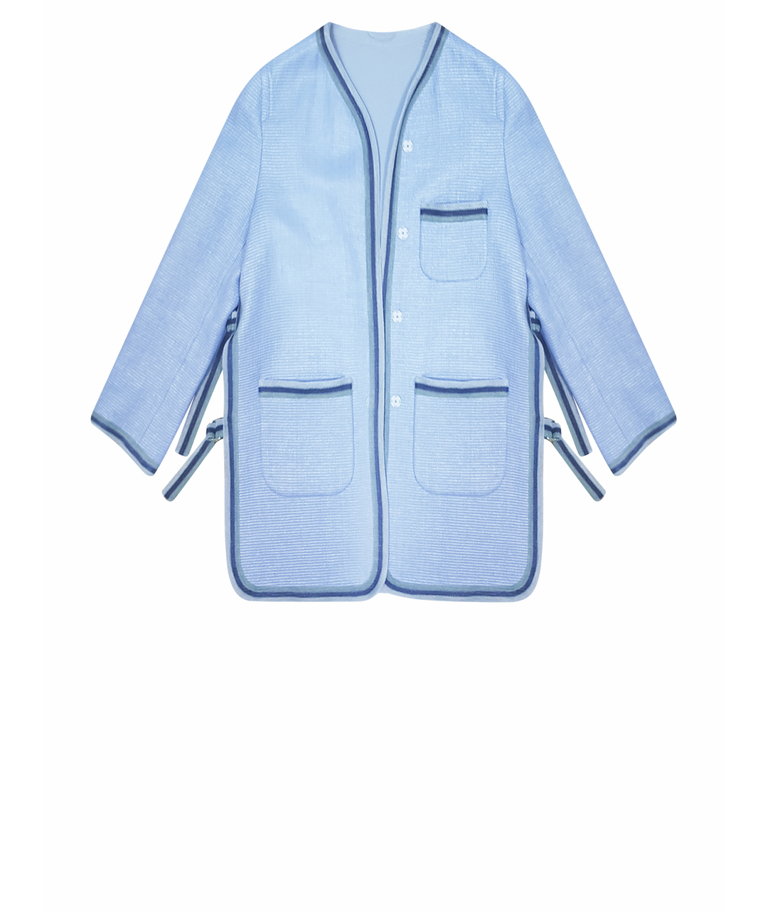 ERMANNO SCERVINO Голубой хлопковый жакет/пиджак, фото 1