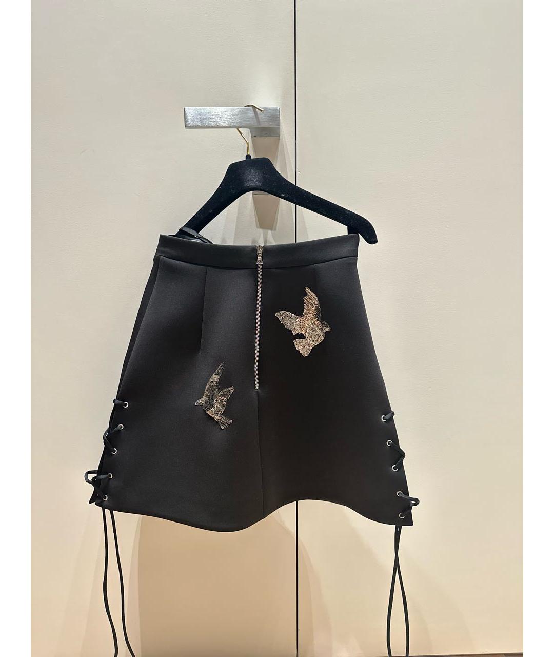BOHEMIQUE Черная синтетическая юбка мини, фото 2