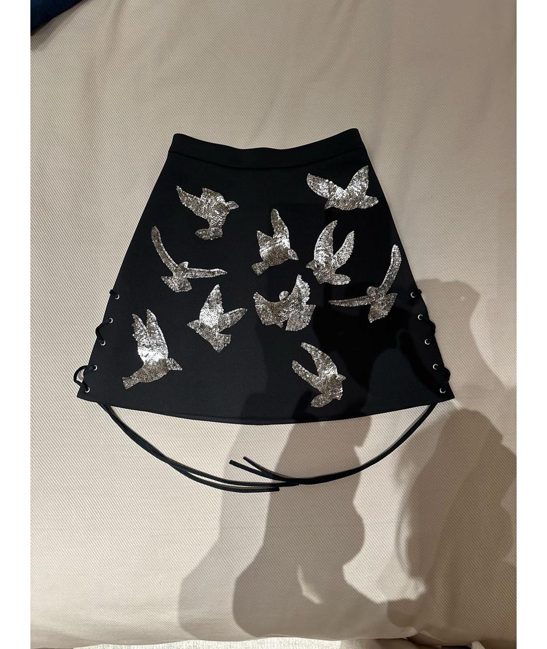 BOHEMIQUE Черная синтетическая юбка мини, фото 3