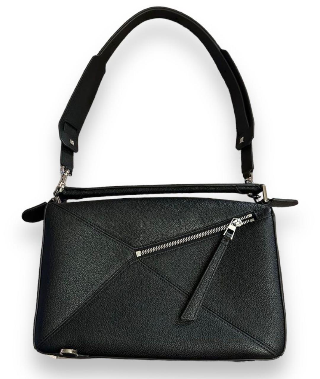 LOEWE Черная кожаная сумка через плечо, фото 3