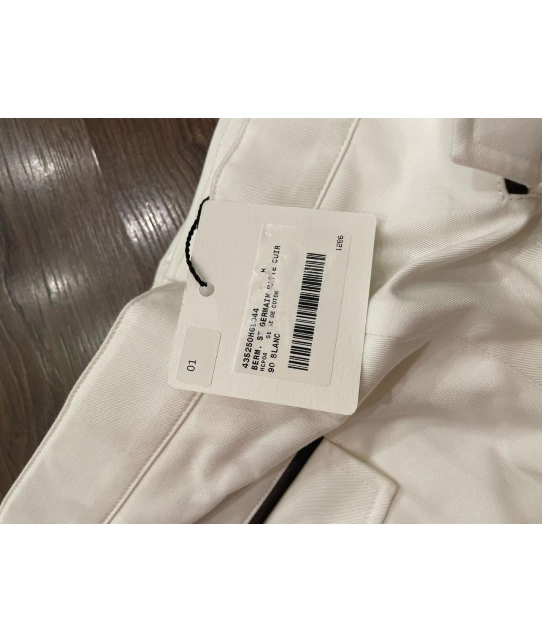 HERMES PRE-OWNED Белые хлопковые шорты, фото 5
