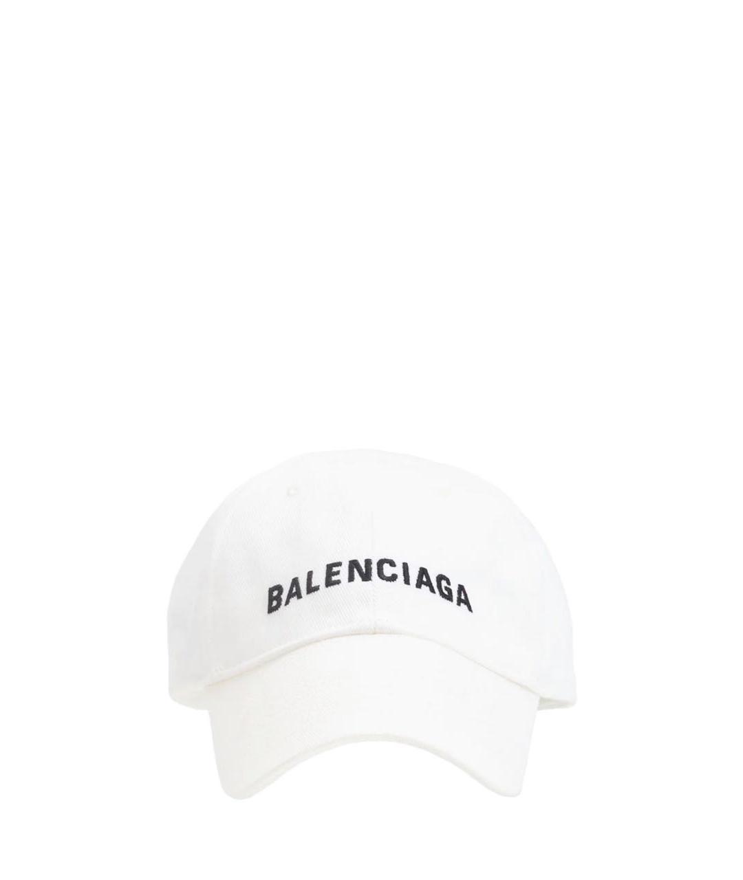 BALENCIAGA Белая хлопковая кепка, фото 5