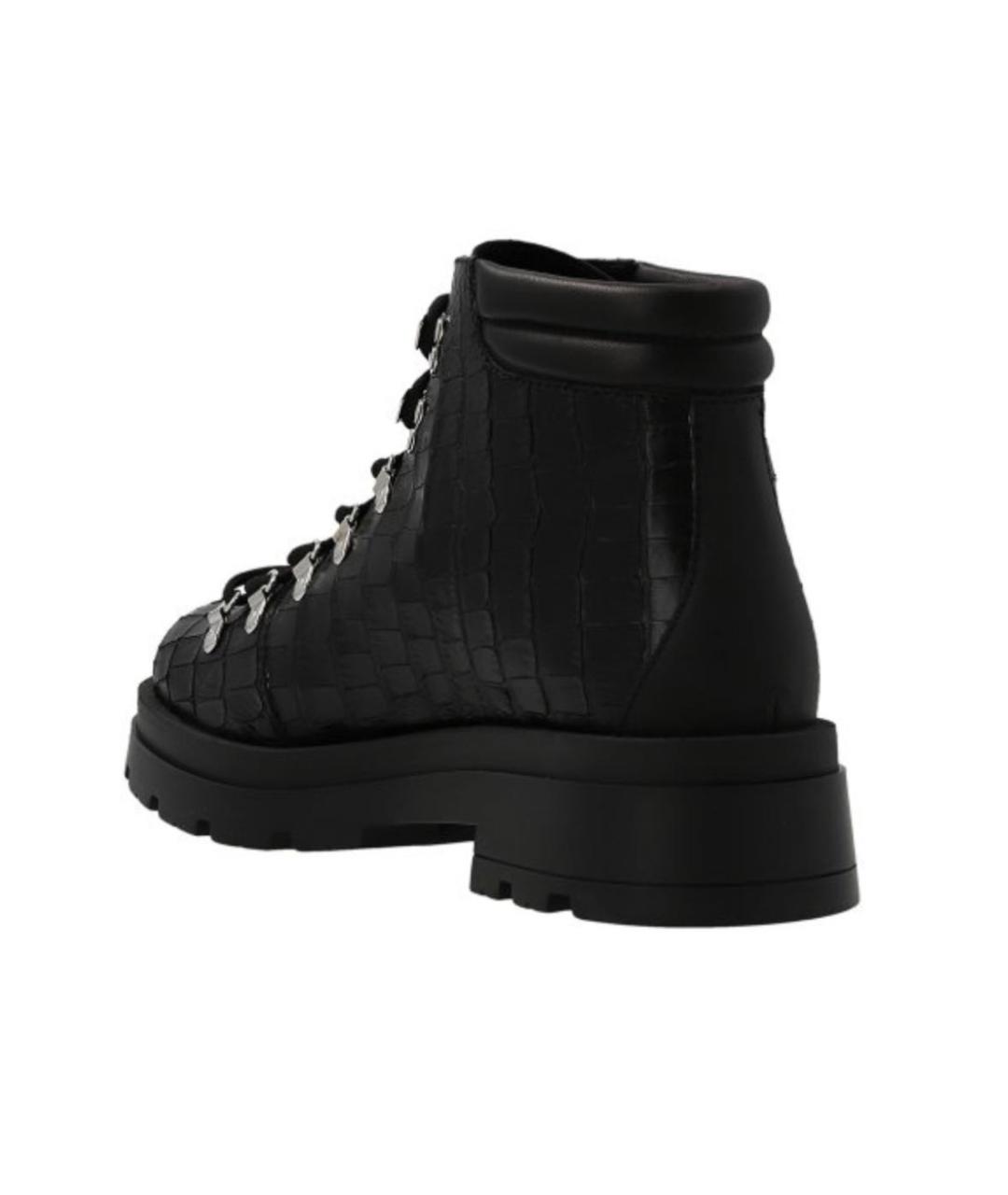 GIUSEPPE ZANOTTI DESIGN Черные кожаные высокие ботинки, фото 2
