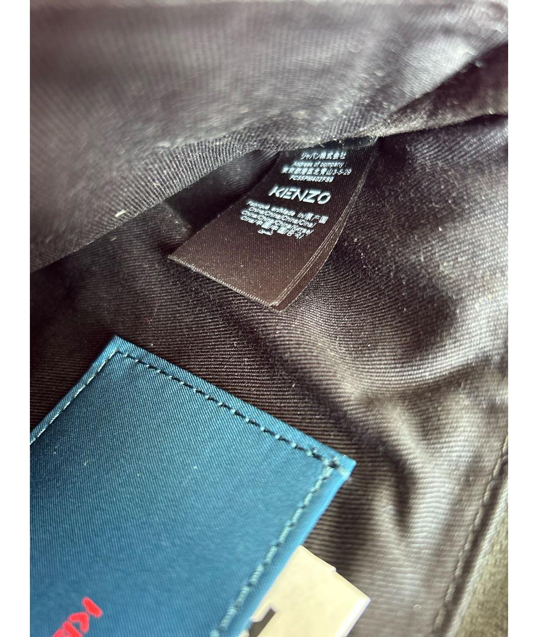 KENZO Синяя тканевая сумка через плечо, фото 7