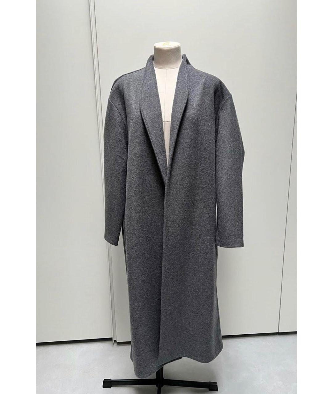 THE ROW Антрацитовое шерстяное пальто, фото 3