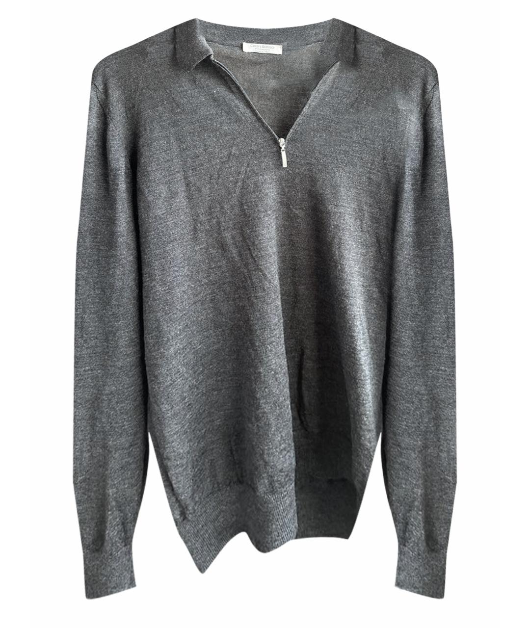 GRAN SASSO Серый шерстяной джемпер / свитер, фото 7
