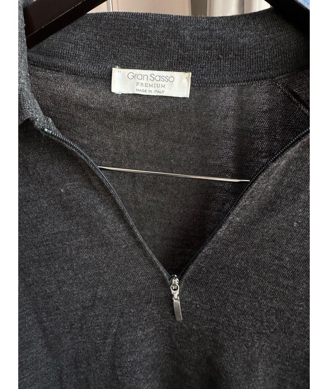 GRAN SASSO Серый шерстяной джемпер / свитер, фото 3