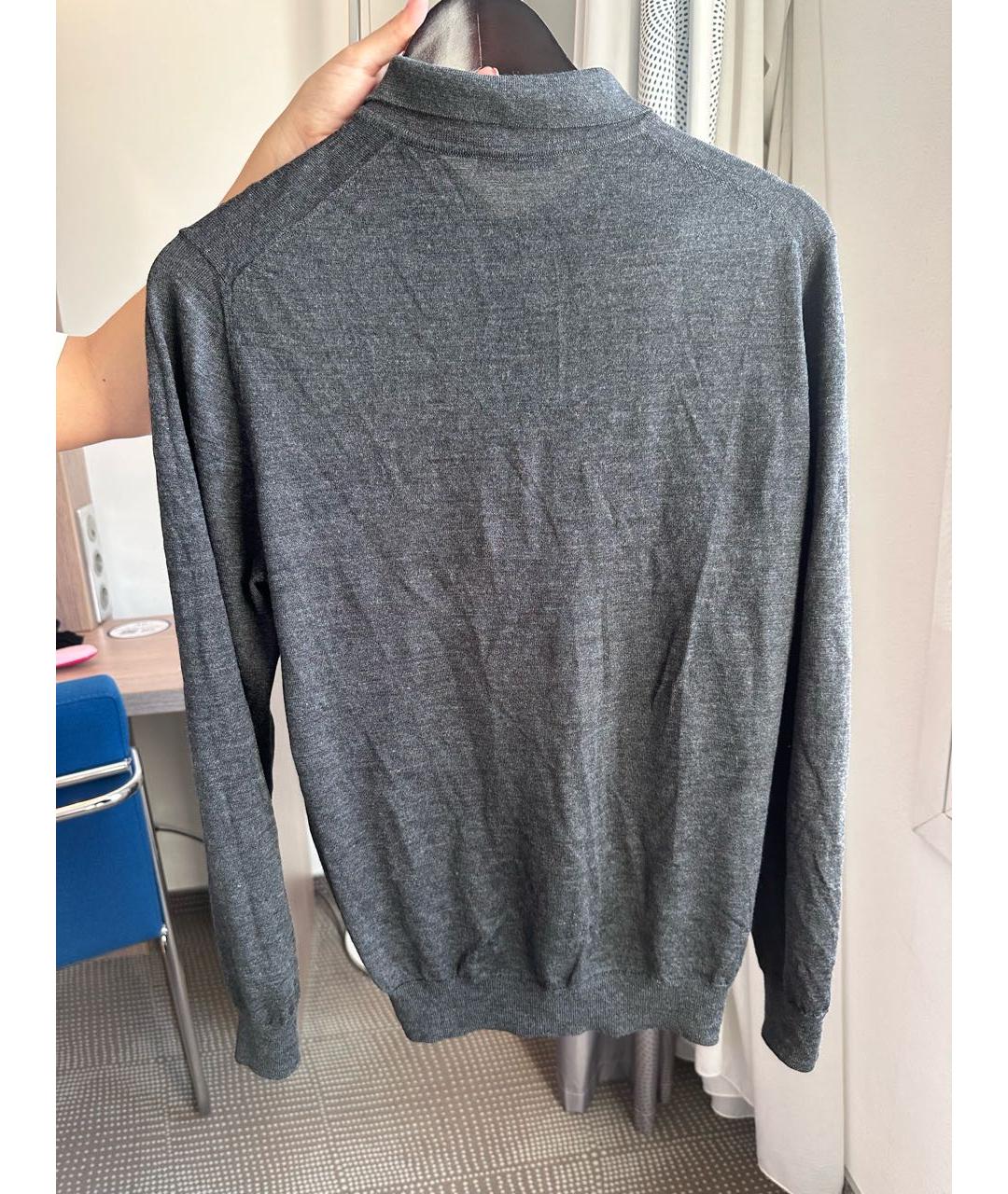 GRAN SASSO Серый шерстяной джемпер / свитер, фото 2