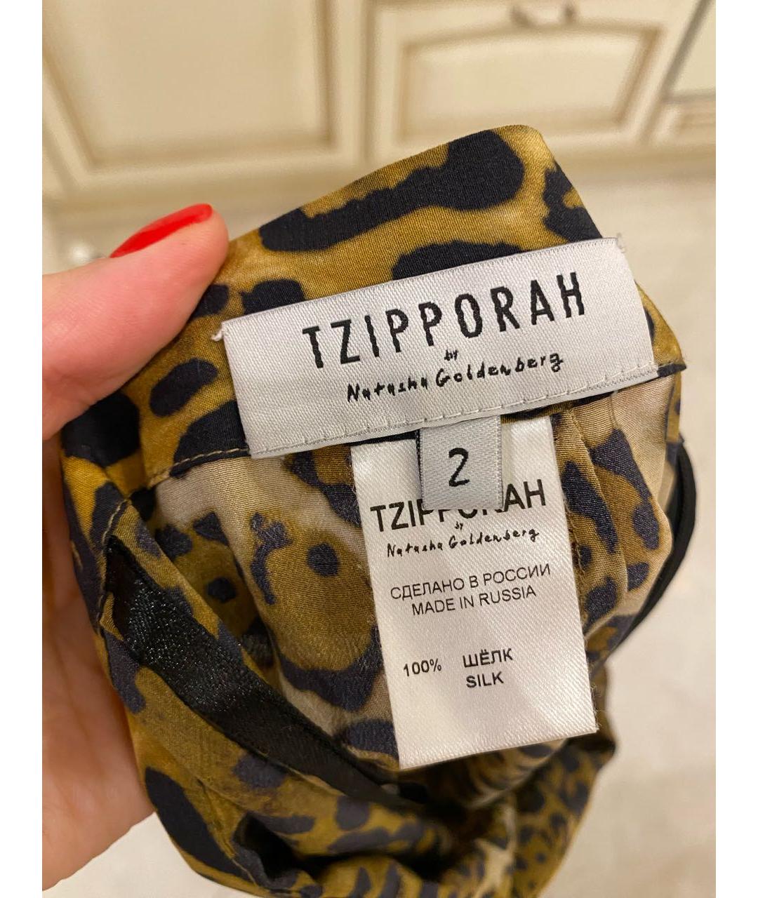 TZIPPORAH Шелковая юбка макси, фото 3