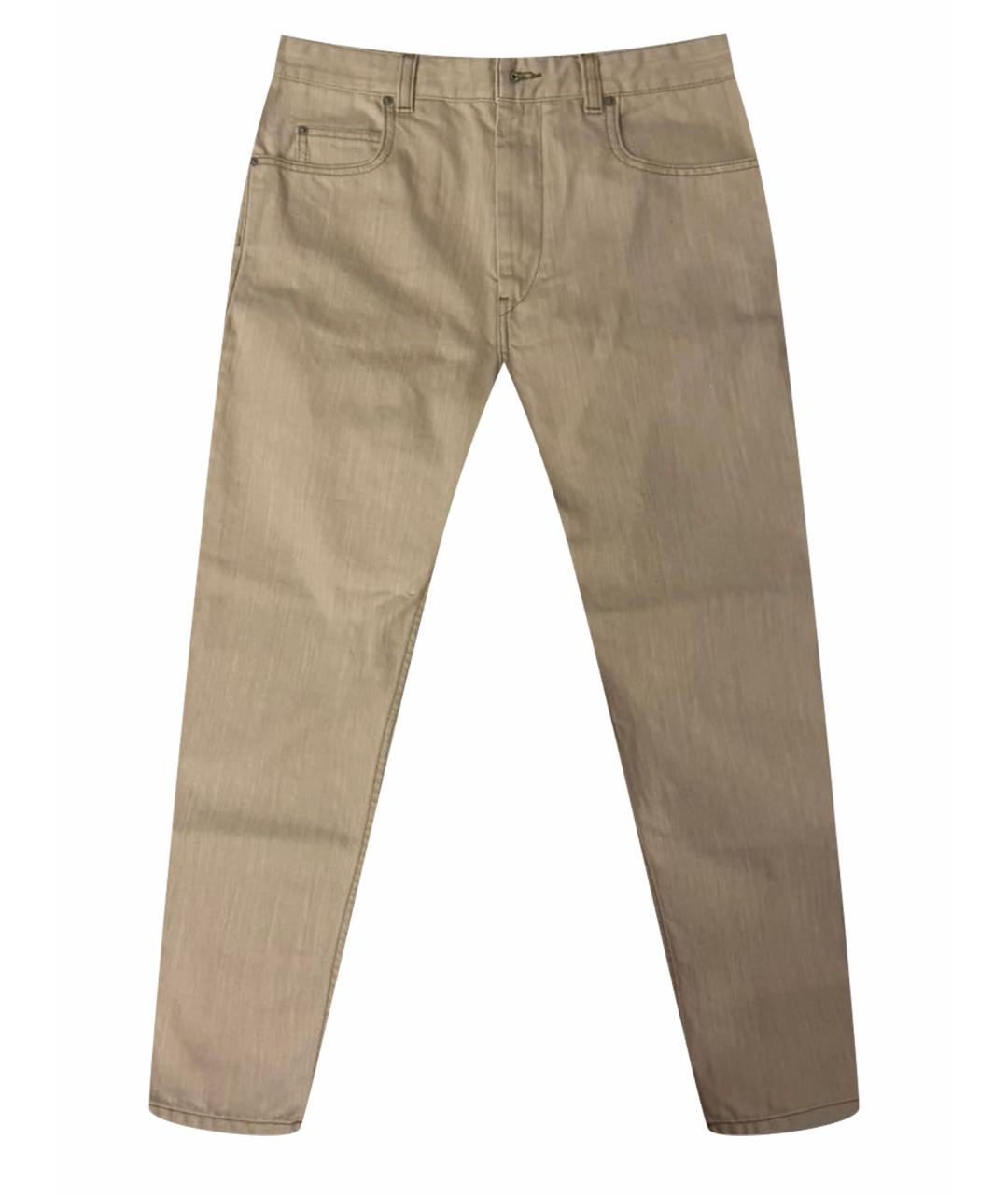ISABEL MARANT ETOILE Бежевые хлопковые джинсы слим, фото 1