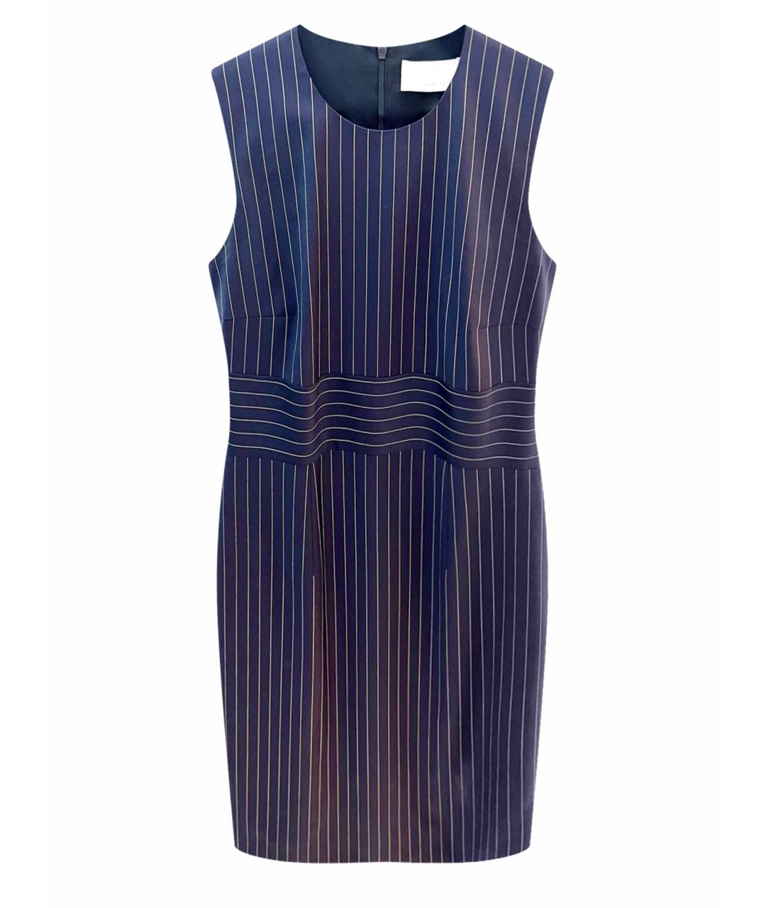 HUGO BOSS Темно-синее шерстяное повседневное платье, фото 1