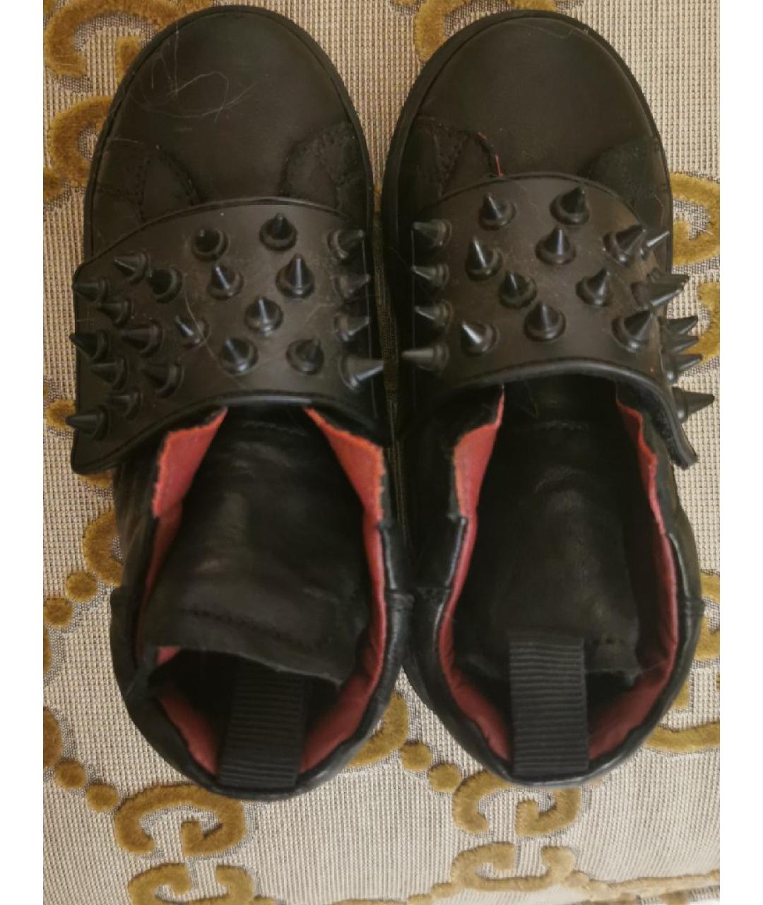 AM66 Черные кожаные ботинки, фото 3