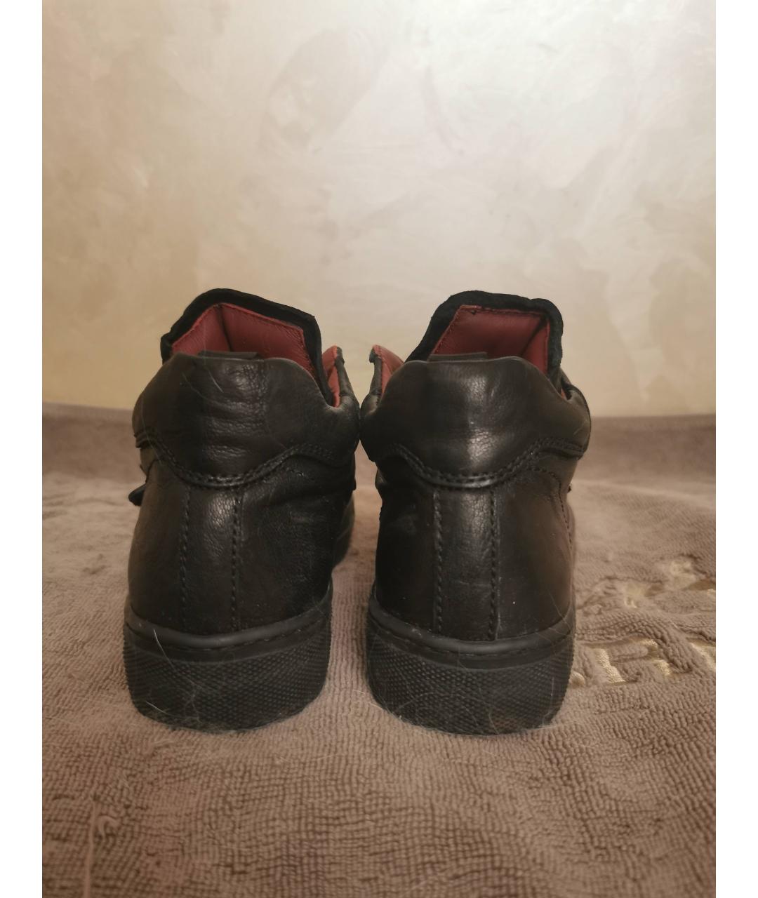 AM66 Черные кожаные ботинки, фото 4