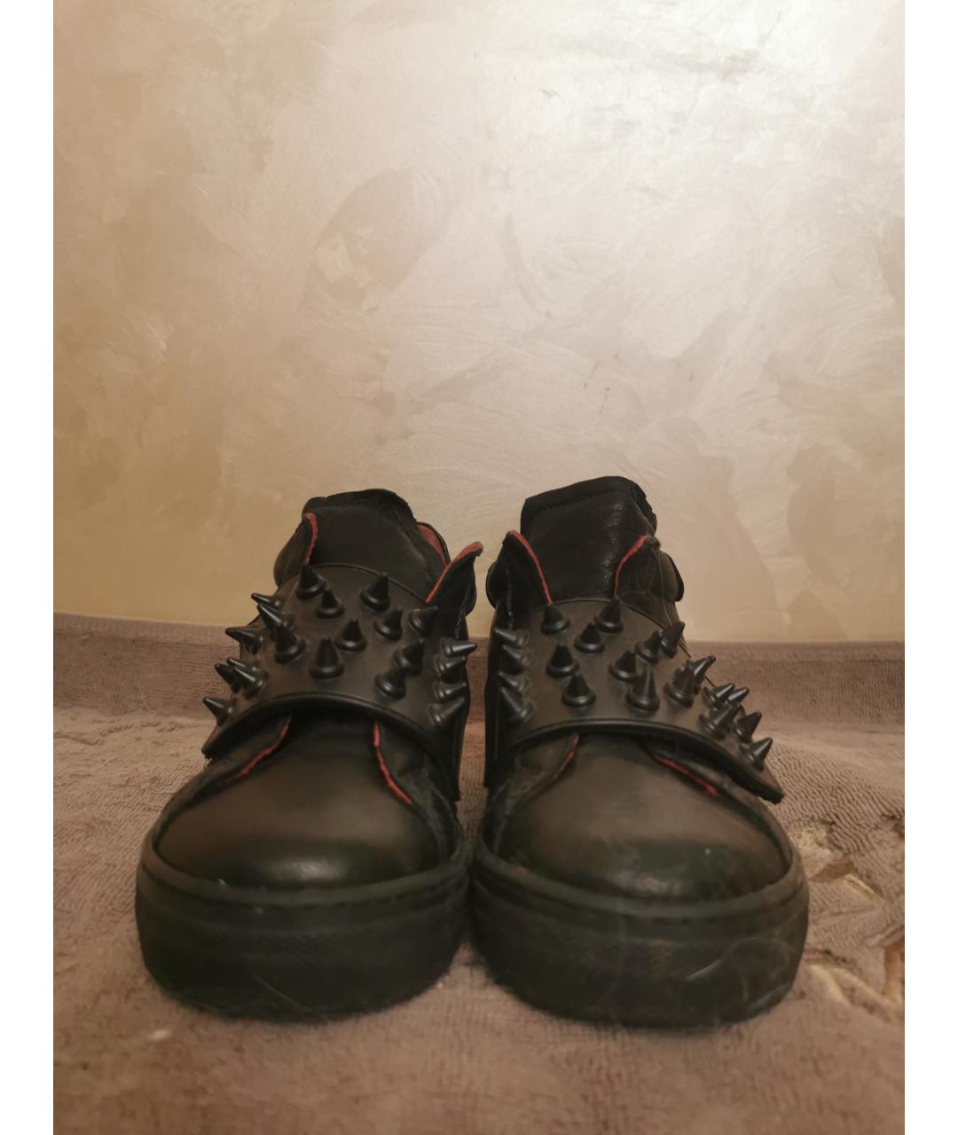 AM66 Черные кожаные ботинки, фото 2
