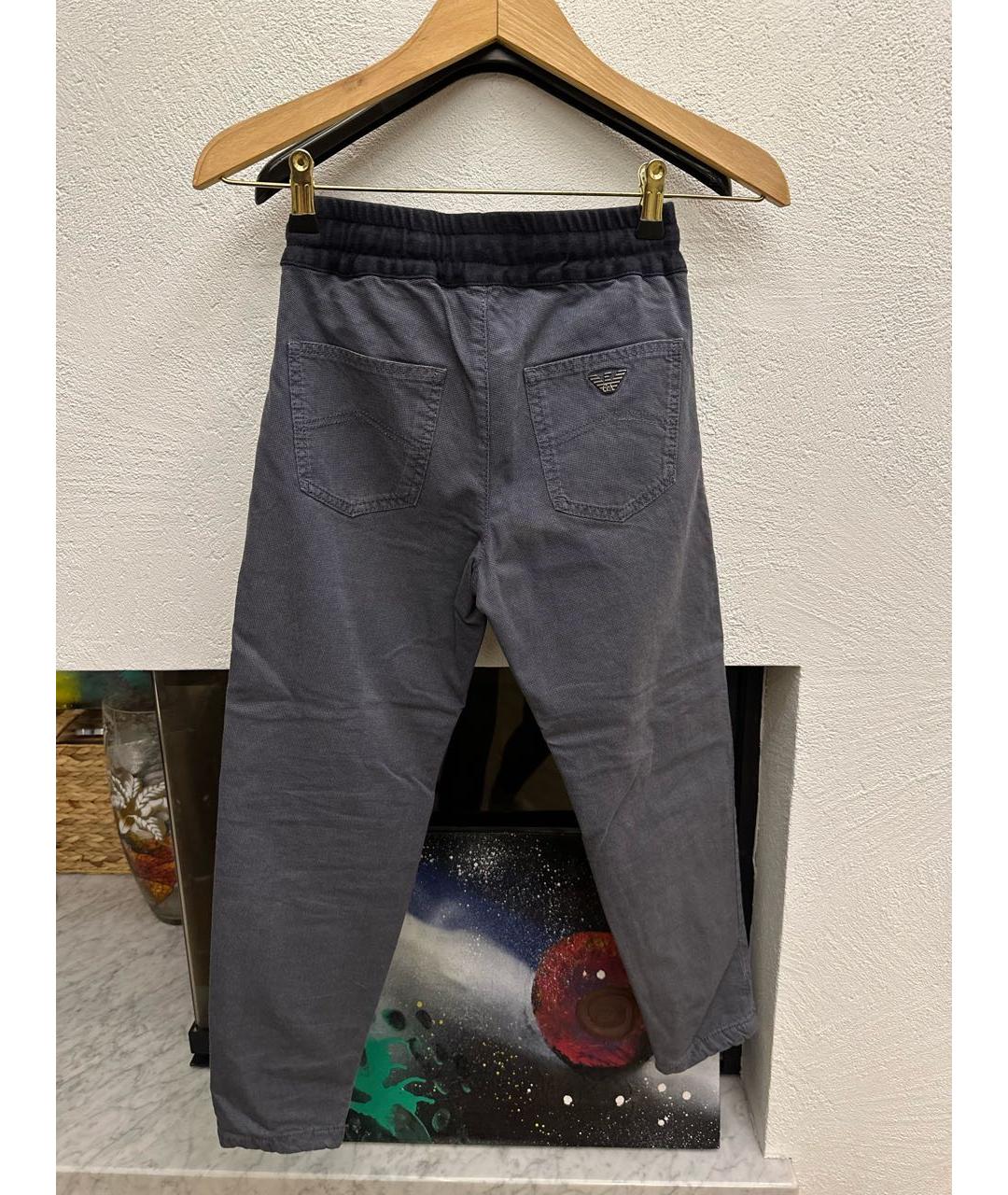 EMPORIO ARMANI Серые хлопковые брюки и шорты, фото 2