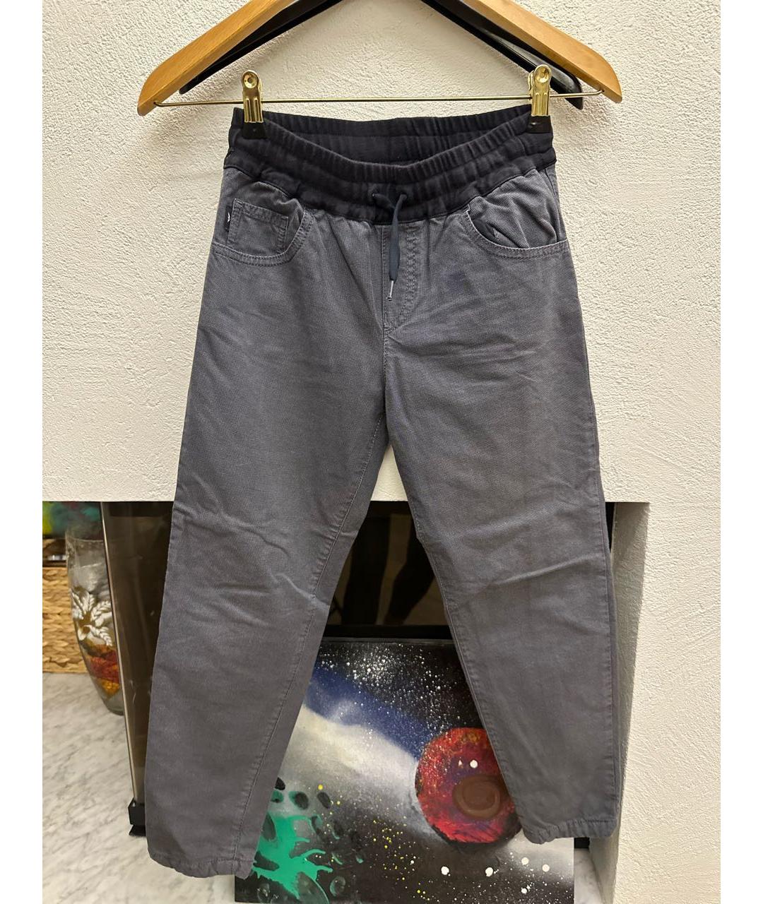 EMPORIO ARMANI Серые хлопковые брюки и шорты, фото 6