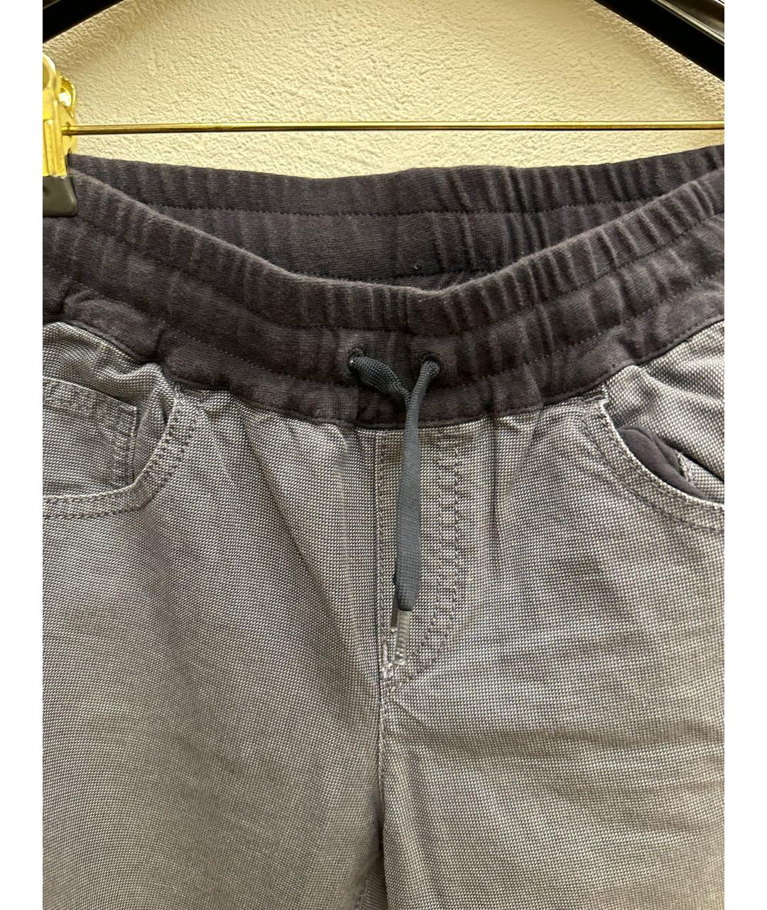 EMPORIO ARMANI Серые хлопковые брюки и шорты, фото 3