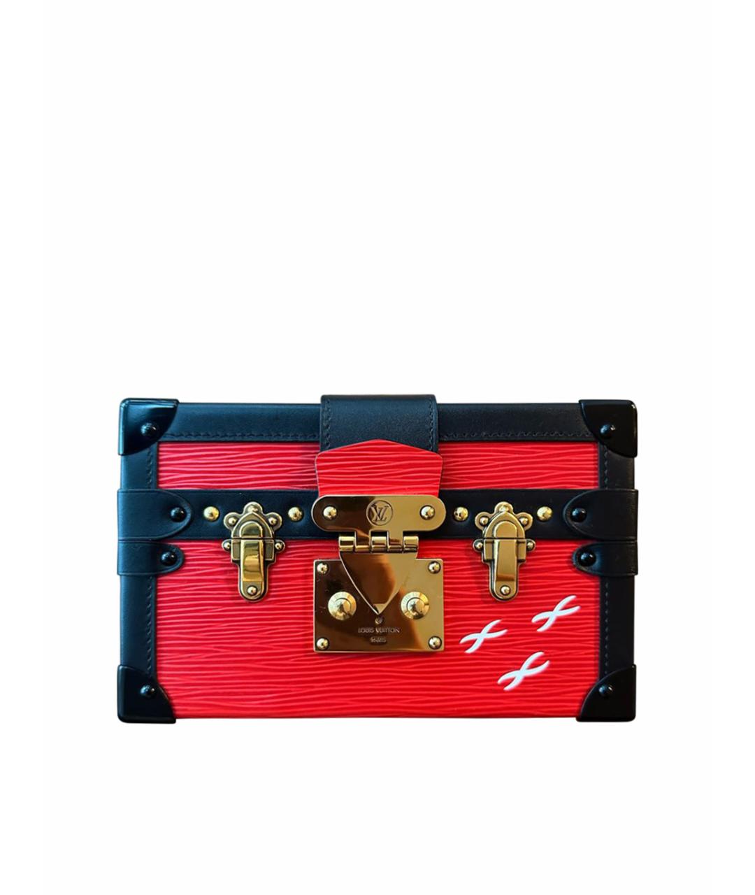 LOUIS VUITTON Красная кожаная сумка через плечо, фото 1