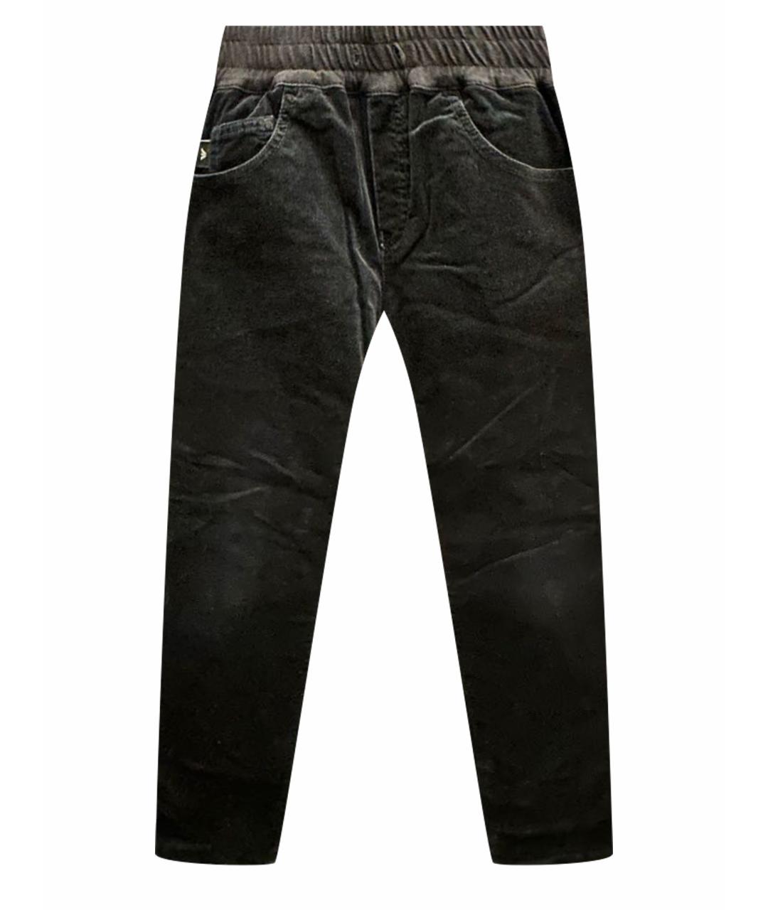 EMPORIO ARMANI Темно-синие хлопковые брюки и шорты, фото 1
