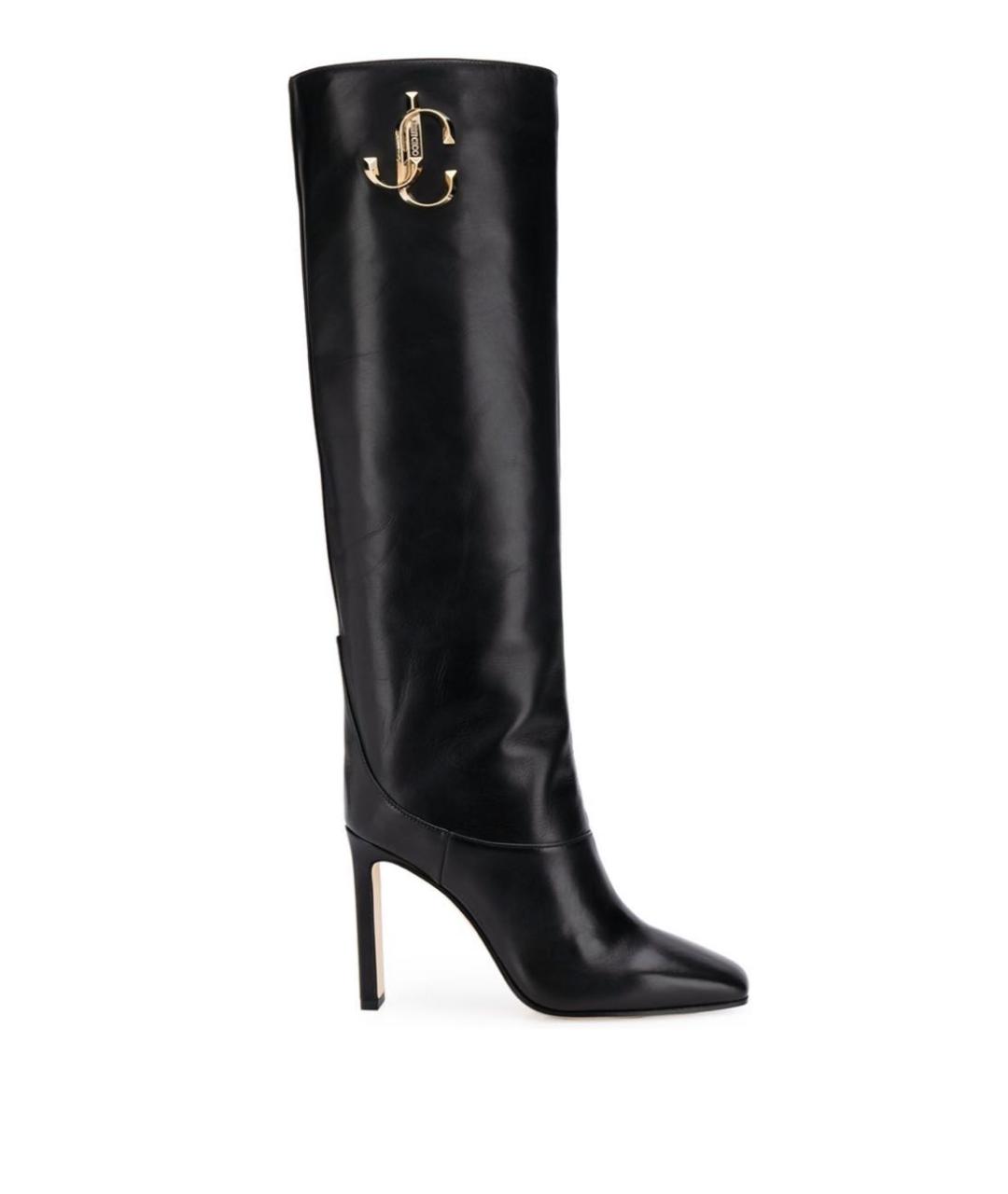 JIMMY CHOO Черные кожаные сапоги, фото 8